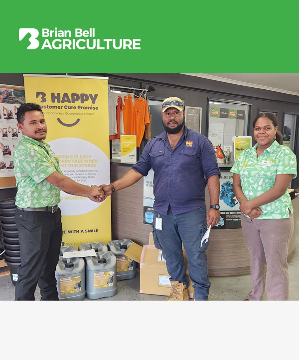 Brian bell Agriculture supplying machinery and equipment to MRDC Agri projects